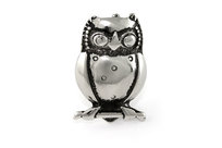 Broszka Błyszcząca Sowa Przypinka Retro