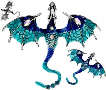 Broszka Smok Dragon Z Cyrkoniami - Moda I Elegancja - Edibazzar