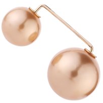 Broszka z Perłami Beżowa Złota Ozdobna do Sukienki Dekoltu Lekka i Subtelna