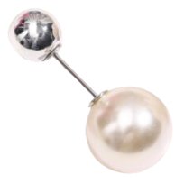 Broszka z Perłami Biała Srebrna Ozdobna do Sukienki Dekoltu Lekka Subtelna