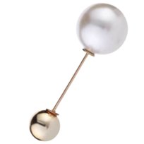 Broszka z Perłami Biała Złota Ozdobna do Sukienki Dekoltu Lekka i Subtelna