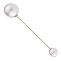 Broszka z Perłami Biała Złota Ozdobna do Sukienki Dekoltu Lekka i Subtelna