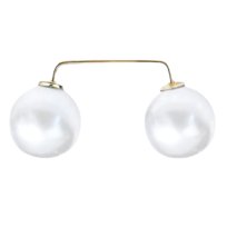 Broszka z Perłami Biała Złota Ozdobna do Sukienki Dekoltu Lekka i Subtelna