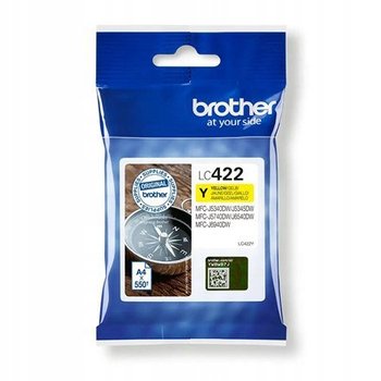 Brother Lc422Y Ink Cartridge, Yellow - Brother