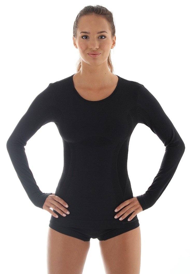 Brubeck, Koszulka damska z długim rękawem, Comfort Wool, rozmiar L