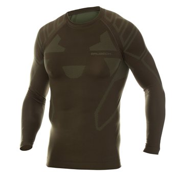 BRUBECK, Koszulka męska termoaktywna, Ranger Protect, khaki, rozmiar XXL - BRUBECK