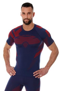 BRUBECK, Męska koszulka termoaktywna, Dry, granatowy, rozmiar XL - BRUBECK