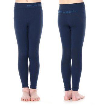 Brubeck, Spodnie chłopięce termiczne, Thermo Junior, granatowy, rozmiar 128/134 - BRUBECK