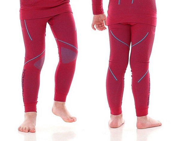 Zdjęcia - Bielizna termoaktywna Brubeck , Spodnie dziewczęce termiczne, Thermo Junior, czerwony, rozmiar 92 