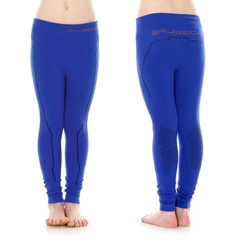 Brubeck, Spodnie dziewczęce termiczne, Thermo Junior, kobaltowy, rozmiar 128/134 - BRUBECK