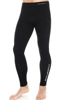 Brubeck, Spodnie termoaktywne męskie, Extreme Wool, czarny, rozmiar XXL - BRUBECK