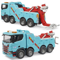 BRUDER 03553 SCANIA POMOC DROGOWA LAWETA HOLOWNIK Z MODUŁEM