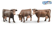 Bruder, Figurka krowy brązowej w trzech pozach , 02308