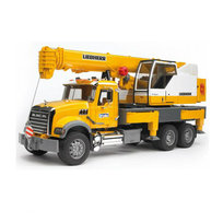 Bruder, MACK Granite z dźwigiem Liebherr, 02818