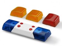 Bruder, Moduł świetlno-dźwiękowy uniwersalny (do każdego pojazdu), 02802