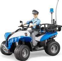 Bruder, Quad z policjantem i akcesoriami, 063010