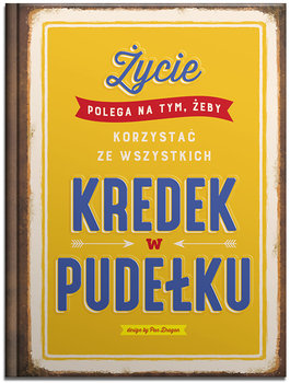 Brulion w kratkę, A4, Kredki w pudełku