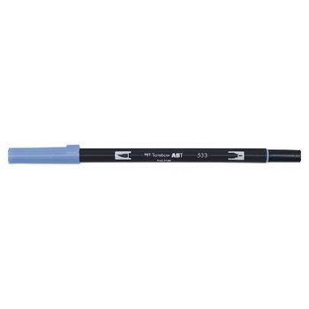 Brush Pen dwustronny, peacock blue - Tombow