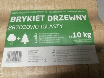Brykiet Walec Brzozowo-Iglasty 10Kg Eco-Pal - ECO-PAL