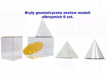 Bryły geometryczne zestaw modeli olbrzymich 6 szt. - Mat 2345