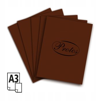Brystol Karton A3 20Ark 25 Brązowy Protos - PROTOS