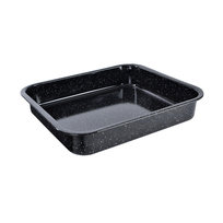Brytfanna emaliowana ORION, czarna, 31,5x22x4,5 cm