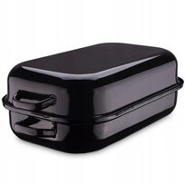 BRYTFANNA GĘSIARKA EMALIOWANA DO PIEKARNIKA INDUKCJA GAZ BELIS DUŻA 30CM