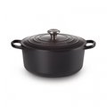 Brytfanna okrągła LE CREUSET Signature, czarna, 30x23,3x15,2 cm - Le Creuset