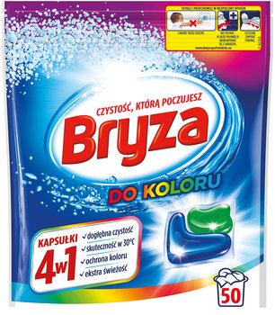 Bryza Kapsułki Do Prania Koloru, 4w1, 50 szt. - Bryza