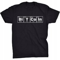 BTC Bitcoin Koszulka Chemia Krypto Block Chain