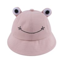 Bucket hat czapka kapelusz rybacki letni dziecięcy wygodny żabka różowy