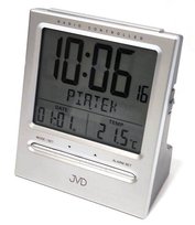 Budzik JVD RB9299.1 dni tygodnia PL Termometr DCF77 Dwa Alarmy JVD