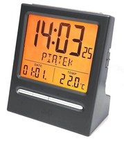 Budzik JVD RB9299.2 dni tygodnia PL Termometr DCF77 Dwa Alarmy JVD
