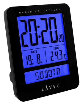 Budzik LAVVU LAR0021 Termometr DCF77 Dni Tygodnia PL - LAVVU