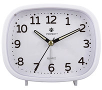 Budzik Perfect PT332-1500-1 biały 12 cm podświetlenie cichy chód PERFECT