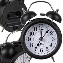 Budzik Retro Klasyczny Zegar Wyraźny Głośny Klasyk Stojący Loft Alarm + LED IZOXIS Izoxis