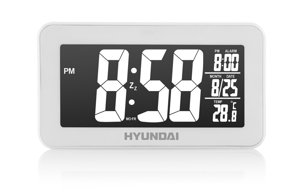 Budzik Z Pomiarem Temperatury Hyundai Ac321W-Zdjęcie-0