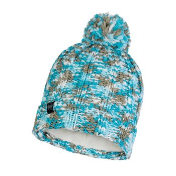 Buff, Czapka zimowa, Knitted & Polar Hat - Livy, niebieski, rozmiar uniwersalny - Buff