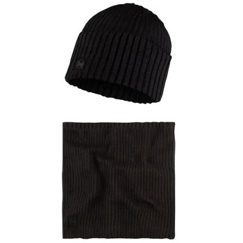 Buff Gift Pack Set Beanie and Neckwarmer 1323499011000, Kobieta/Mężczyzna, Czapka, Czarny - Buff