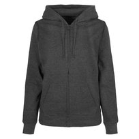 Build Your Brand Bluza Z Kapturem Damska / Damska Basic Full Zip (XL 8,5-9 / Grafitowy) Build Your Brand