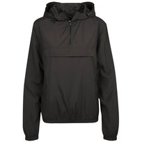 Build Your Brand Kurtka Damska / Damska Basic Water Repellent Pull Over Jacket (XXXXS / Czarny) Build Your Brand