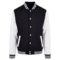 Build Your Brand Męska Kurtka Basic Varsity (3XL / Czarny) Build Your Brand