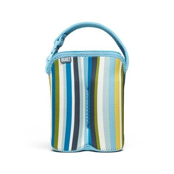 Built, Bottle Buddy, Termoopakowanie do butelek, podwójne, Stripe, Baby Blue - Built