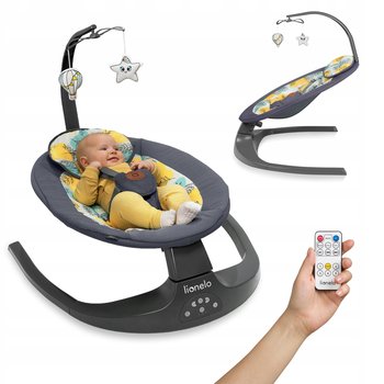Bujaczek leżaczek bujak elektryczny 2w1 kołyska z pilotem LIONELO RALF - Lionelo