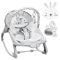 Bujaczek leżaczek Cloe 35, 3 poziomy wibracji, 2 tryby, regulowana poduszka, Króliczek