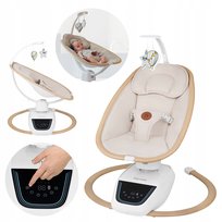 Bujaczek leżaczek elektryczny kołysanka 360 dla niemowląt Lionelo Olivia
