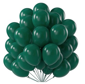 Bukiet balonów ciemnozielone butelkowa zieleń 20el Gotowy zestaw dekoracji - inna (Inny)