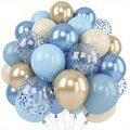 Bukiet balonowy balony niebieskie konfetti retro 24szt.&nbsp;-&nbsp;del-sol