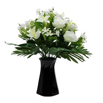 Bukiet Róża Lilia Kremowy Do Wazonu 18 Kwiatów - Siima