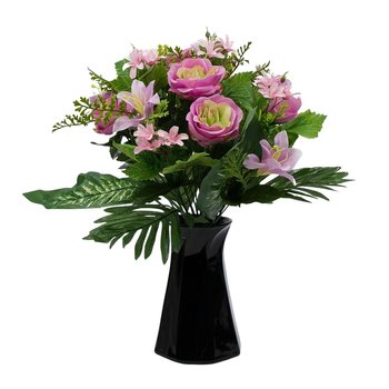 Bukiet Róża Lilia Różowy Do Wazonu 18 Kwiatów - Siima